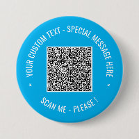 QR Code Scan Info Custom Text Your Colours Button