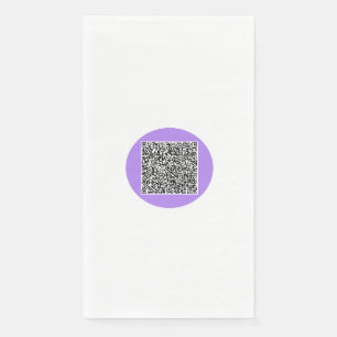 QR Code Scan Info Paper Guest Towels Custom Colour Napkin
