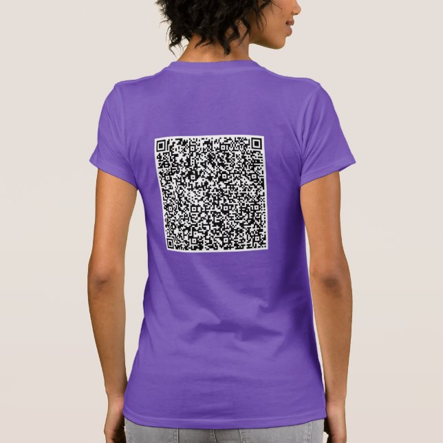 QR Code Scan Info Surprise Message T-Shirt Gift (Back)