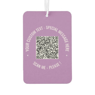 QR Code Scan Info Text Air Freshener Choose Colour