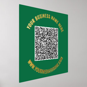 QR Code Scan Info Text Foil Prints - Your Colours