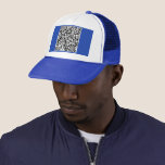 QR Code Scan Info Trucker Hat Choose Color<br><div class="desc">Your QR Code Trucker Hat Scan Info Professional Personalized Modern Promotional Business Barcode Company or Fun Personal Unique Hats / Gift - Add Your QR Code - Image or Logo - photo / or text / more - Resize and Move or Remove / Add Elements - Image / Text with...</div>