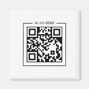 QR Code Scan Me Business Logos door sign Magnet
