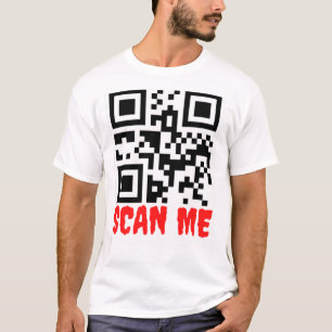 Qr Code Scan Me Find Me Identification Scan Barcod T-Shirt