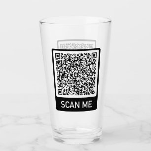 QR Code - Scan Me Professional Personalised Glass