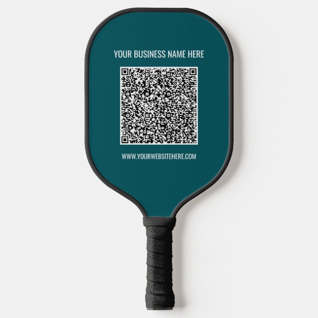 QR Code Scan Name Info Colours Pickleball Paddle (Front)