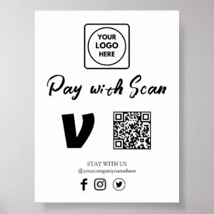 QR Code Scan to Pay Business Payment Display Poster