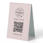 QR Code Scan to Pay | Pink Business Logo
