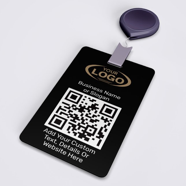 QR Code Scanner Custom Logo For Digitally Business ID Badge (Creator Uploaded)