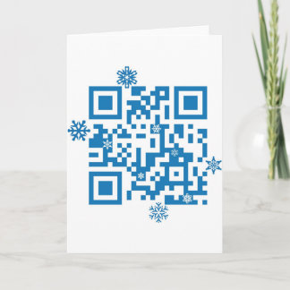 QR Code Scans "Merry Christmas!" Holiday Card
