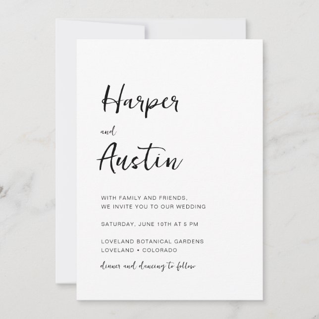 QR Code Script Wedding Invitation (Front)