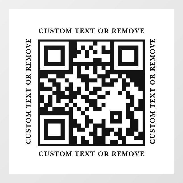 QR Code Simple Modern Business door sign (Sheet)