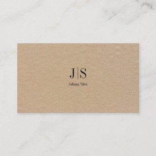 QR Code Simple Modern Minimal Brown Instagram Business Card