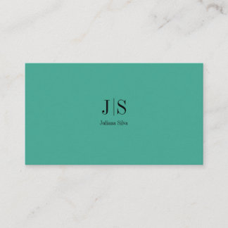 QR Code Simple Modern Minimal Green Instagram Business Card