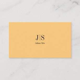 QR Code Simple Modern Minimal Yellow Instagram Business Card