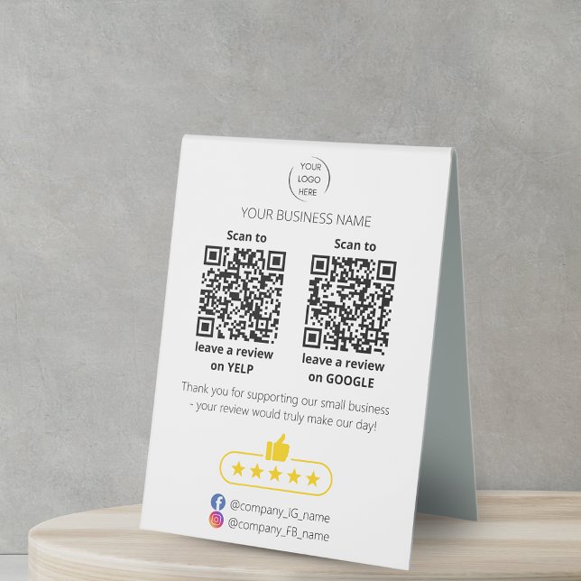QR code small business review GOOGLE and YELP  (Creator Uploaded)