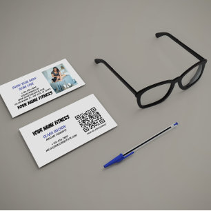 QR Code Social Media Modern Business Card