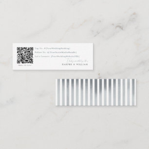 qr code social media wedding card
