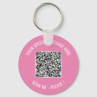 QR Code Special Message Surprise Gift Keychain