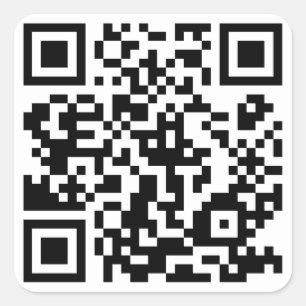 QR Code Square Sticker