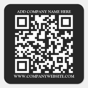 QR CODE  SQUARE STICKER