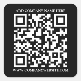 QR CODE SQUARE STICKER