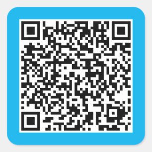 QR Code  Square Sticker