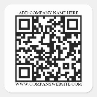 QR CODE SQUARE STICKER