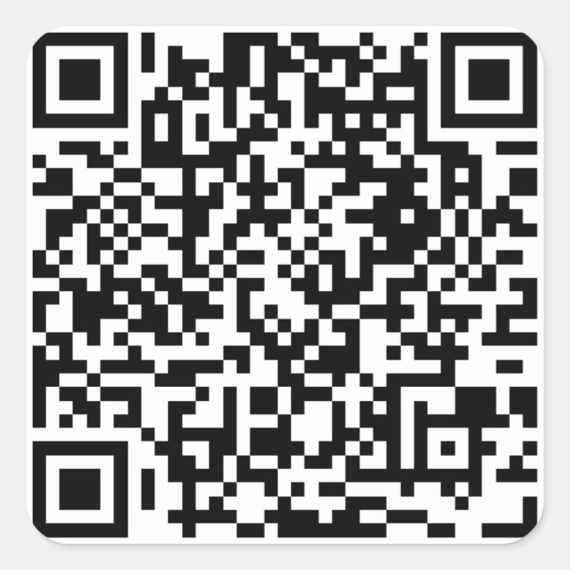 QR Code Square Sticker (Front)