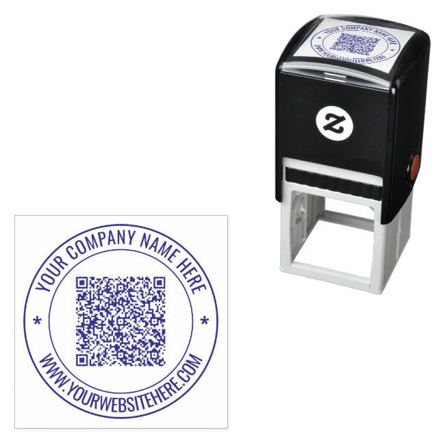 QR Code Stamp Business Name Website Company (In Situ)