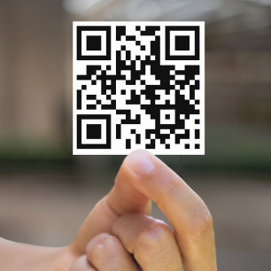 QR Code Sticker Business Car Laptop Window Decal
