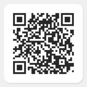 QR code sticker/sticker Square Sticker