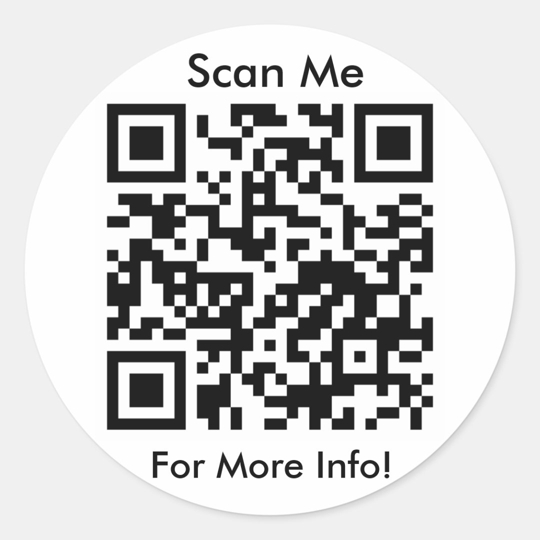 QR Code Stickers Zazzle