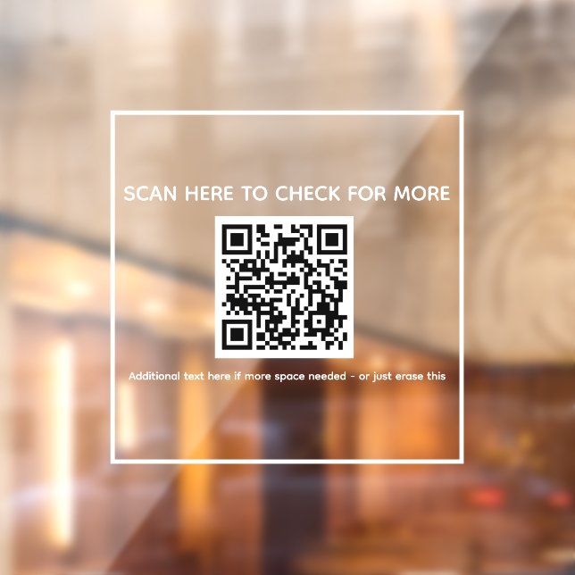 qr code store front sticker - scan me (Sheet 2)