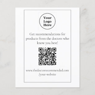 QR Code Tabletop Display Flyer