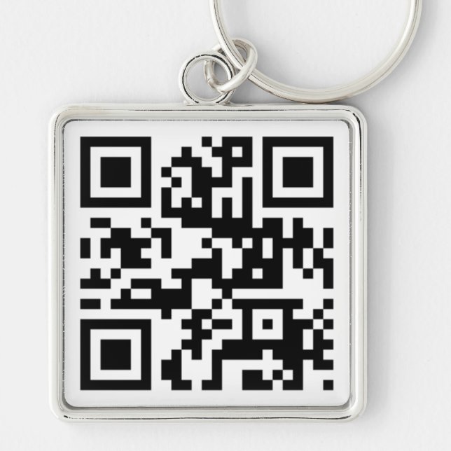QR Code - Talk nerdy to me! Key Ring (Front)