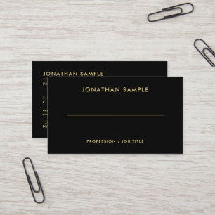 QR Code Template Custom Elegant Black Glossy Business Card