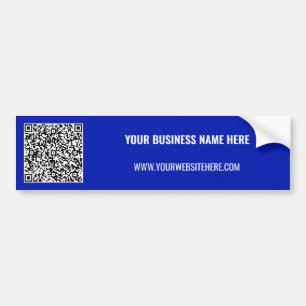 QR Code Text Promotional Business Bumper Sticker