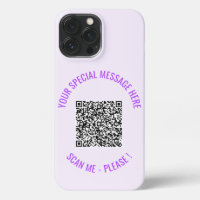 QR Code Text Your Special Message iPhone Case Gift