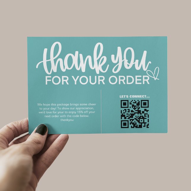 QR Code Thank For Your Purchase Package Insert (Creator Uploaded)