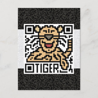 QR Code the Tiger Postcard