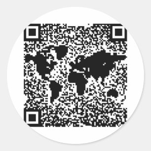 QR Code - The World Classic Round Sticker
