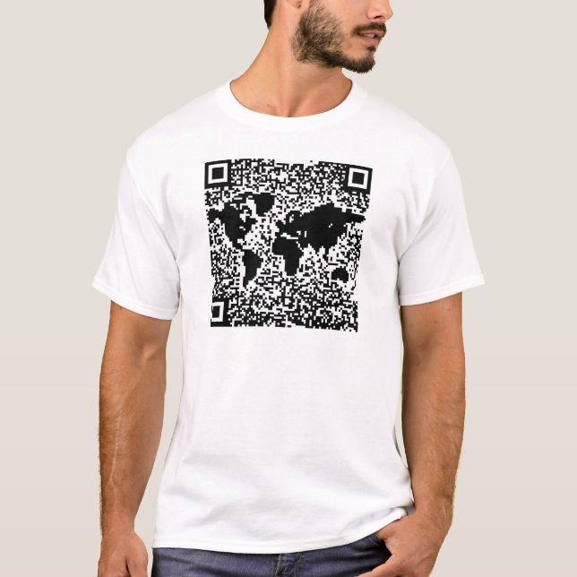 QR Code - The World T-Shirt (Front)