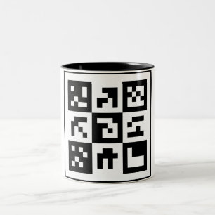 qr code Two-Tone coffee mug