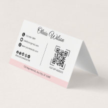 QR Code Visit my Website Modern Business Card