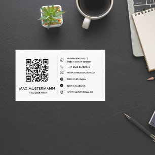 QR Code Visitenkarte Selbst Gestalten Business Card