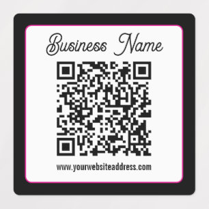 QR Code w/Script Cursive Handwriting