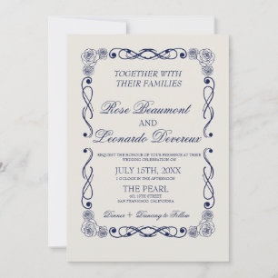 QR Code Wedding Invitation   Elegant Old Money