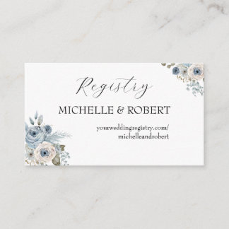 QR Code Wedding Registry Enclosure Card 