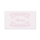 QR Code Wedding Registry Pink Elegant Vintage Enc